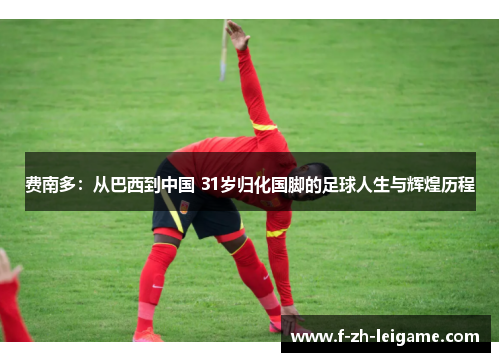 费南多:从巴西到中国 31岁归化国脚的足球人生与辉煌历程 费南多:从巴西到中国 31岁归化国脚的足球人生与辉煌历程